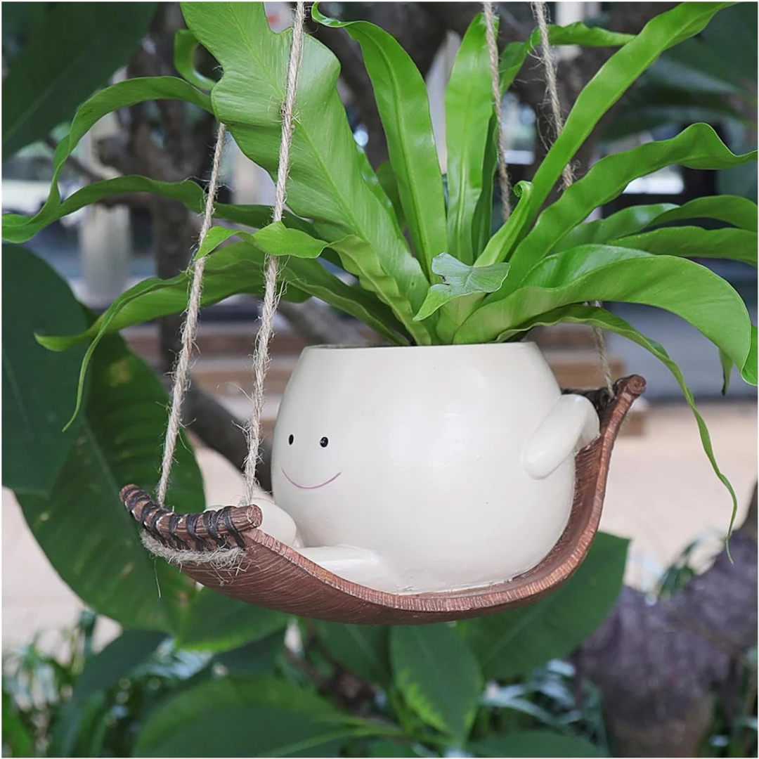 Potelegant Smily Face Planter Pot