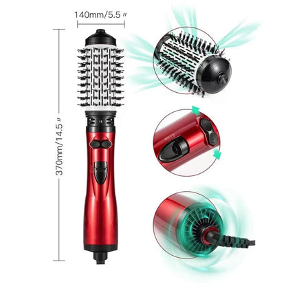 3-In-1 Hot Air Styler And Rotating Hair Dryer For Dry Curl Straighten