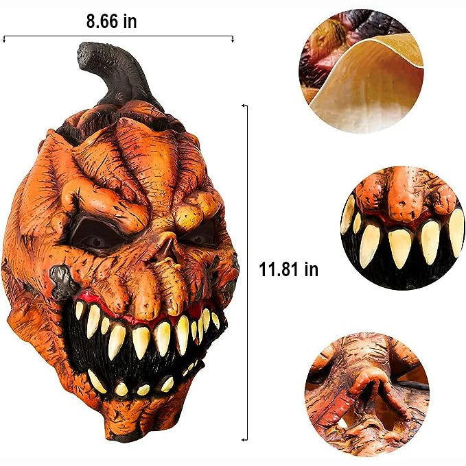 Pumpkin Mask With A Movable Jaw.