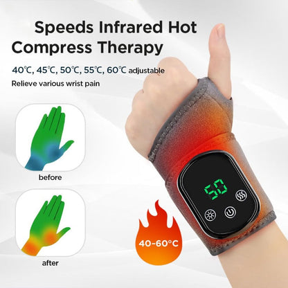 Wrist Massage Wrap with Heat and Vibration,  Rechargeable
