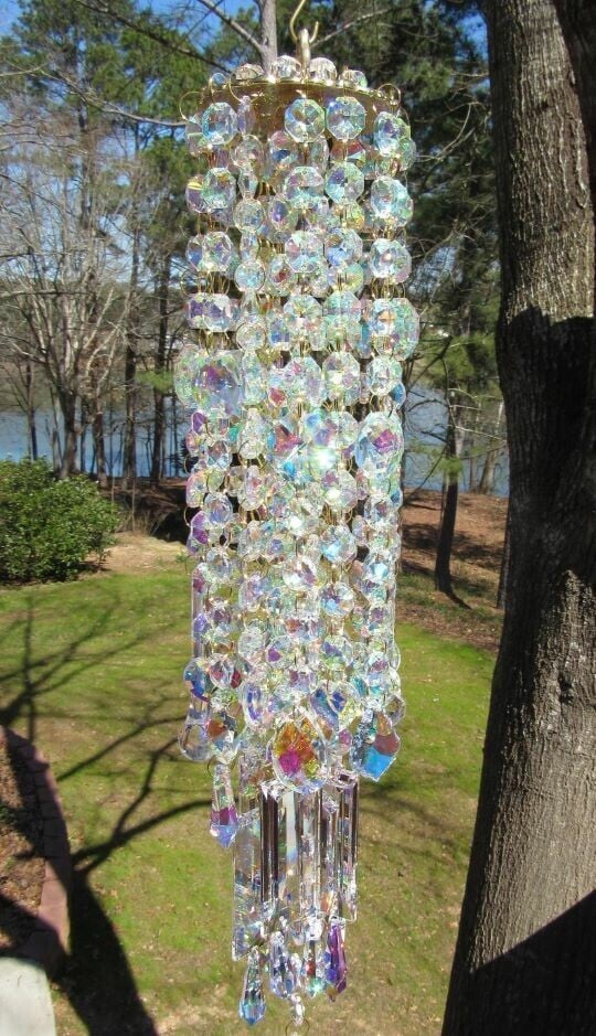 Crystal Wind Chime Multicolour / Buy1