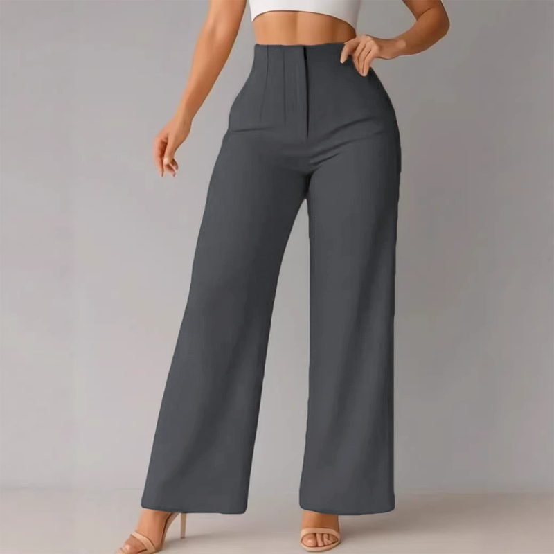 Women’s Solid Color Casual Wide Leg Pants