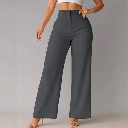Women’s Solid Color Casual Wide Leg Pants