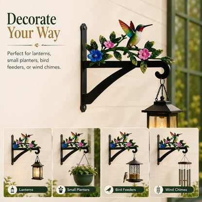 Decorative Hummingbird Garden Bracket
