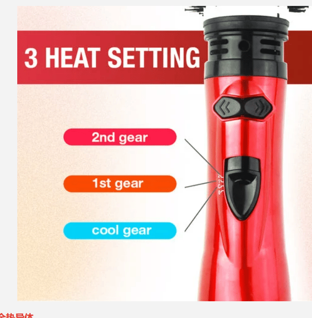 3-In-1 Hot Air Styler And Rotating Hair Dryer For Dry Curl Straighten