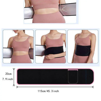 Neoprene Waist Trainer Belt with Adjustable Closure and Heat Retention for Unisex Workouts