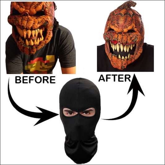 Black Protective Face Mask Halloween.