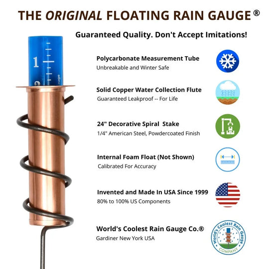 Copper Rain Gauge