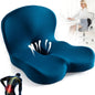 Memory Foam Seat Cushion with Non Slip Base and Machine Washable Cover