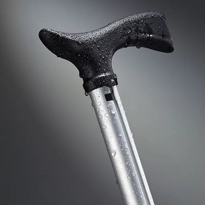 Folding Seat Cane with Tripod Base and Ergonomic Handle