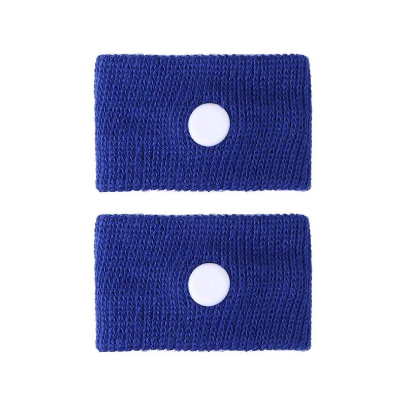 Anti-Nausea Acupressure Wristband Navy Blue / 1 Pair