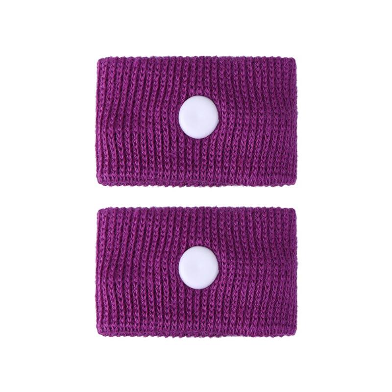 Anti-Nausea Acupressure Wristband Purple / 1 Pair