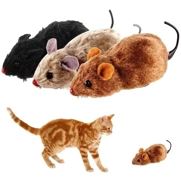 Battery-Operated Cat Mouse with Automatic Movement and Random Direction Changes