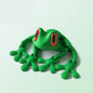3D Printed Magnetic Frog Fridge Magnet with Articulated Joints Glow-in-the-Dark Dragon Toy