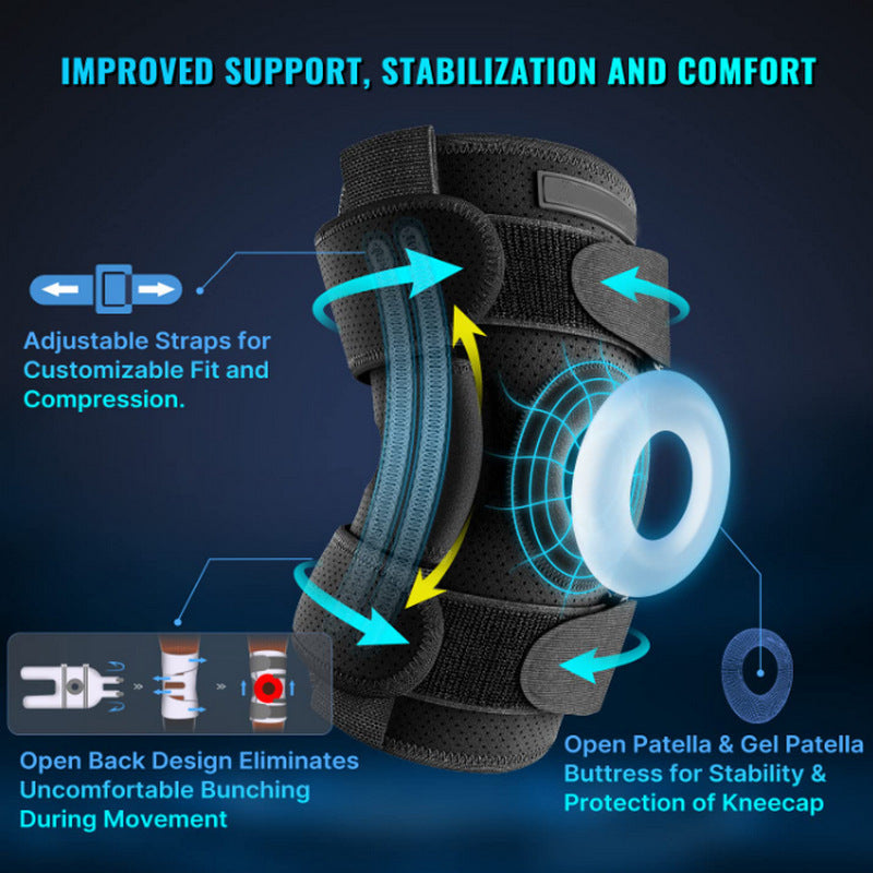 Adjustable Hinged Knee Brace For Meniscus Tear