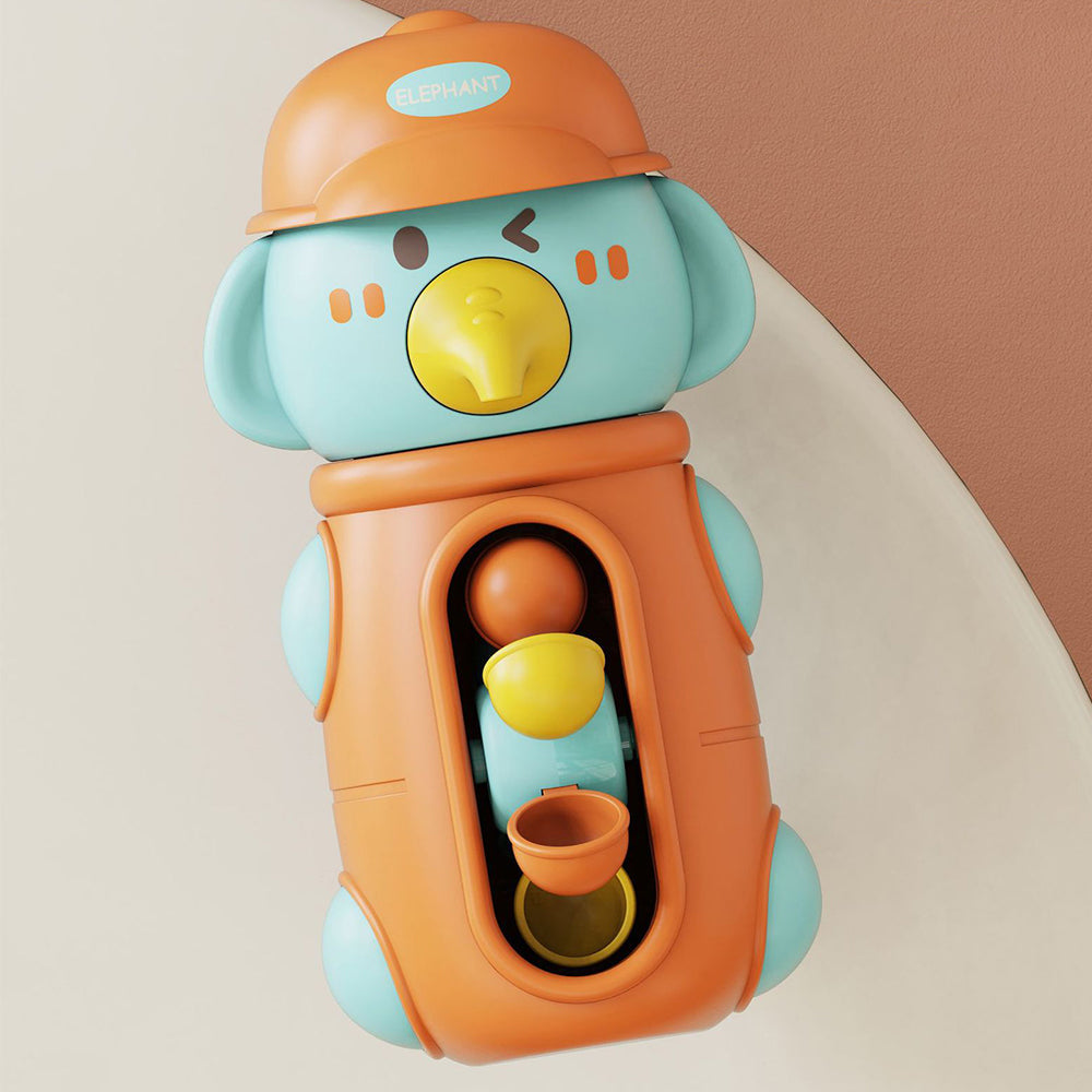 Duck Waterwheel Bath Toy Set - Rotating Suction Cup Bathtub Toys for Toddlers Educational Water Play and Bath Time Fun