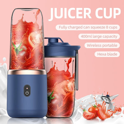 Portable Electric Juicer 6 Blades Blender