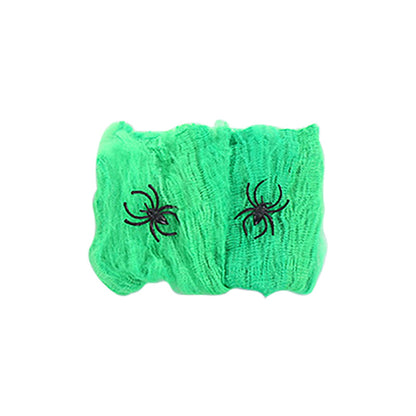 Webovers Halloween Super Stretch Spider Web Green Decor