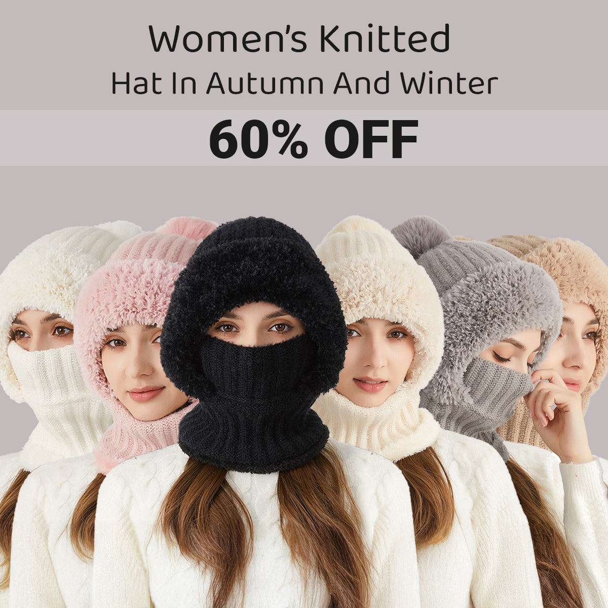 Women’s Knitted Hat In Autumn And Winter