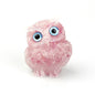 Natural Crystal Owl Gemstone Decoration