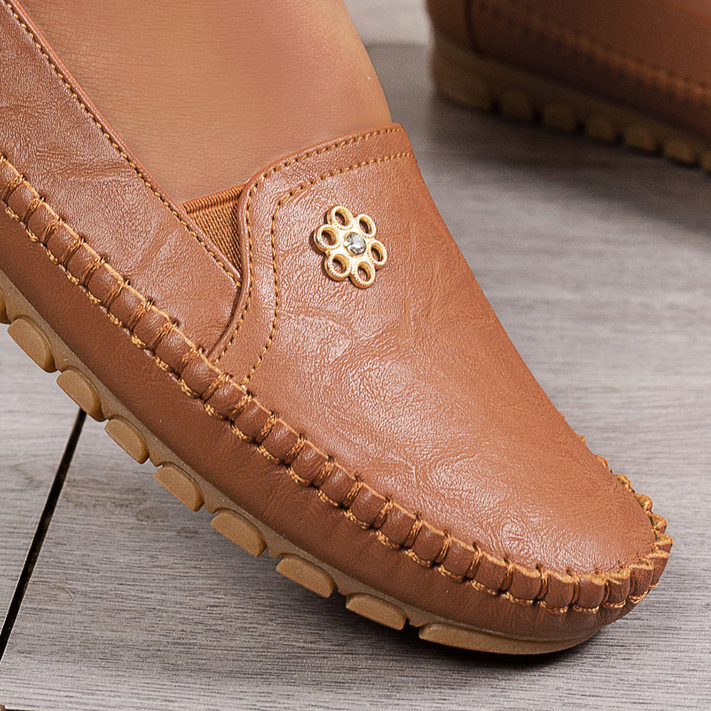 Women's Orthopedic Leather Shoes – Lightweight, Breathable, Anti-Slip