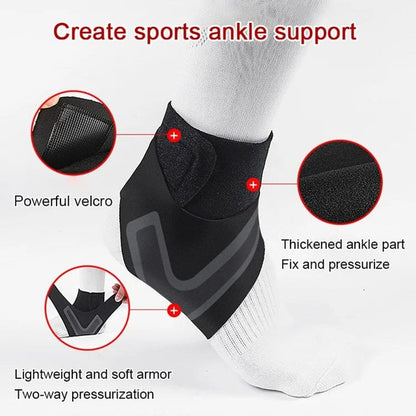 Adjustable Pressurized Ankle Protection Brace