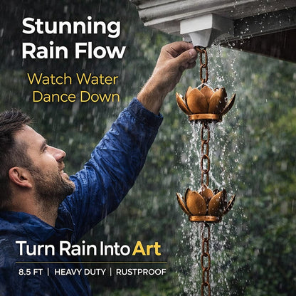 Lotus Rain Chain
