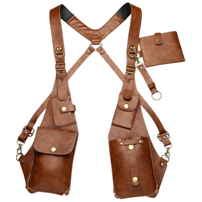 Alphaleather Anti Theft Harness Brown