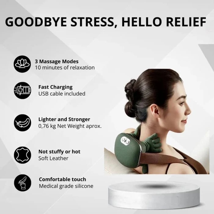 3D Shiatsu Neck Massager + Heat