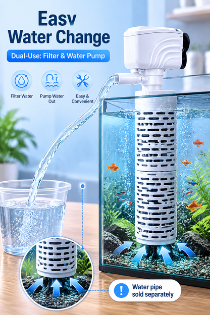 Limited-time offer-Fish Tank 6-in-1 Filter - Filtration, Oxygenation & Water Pumping