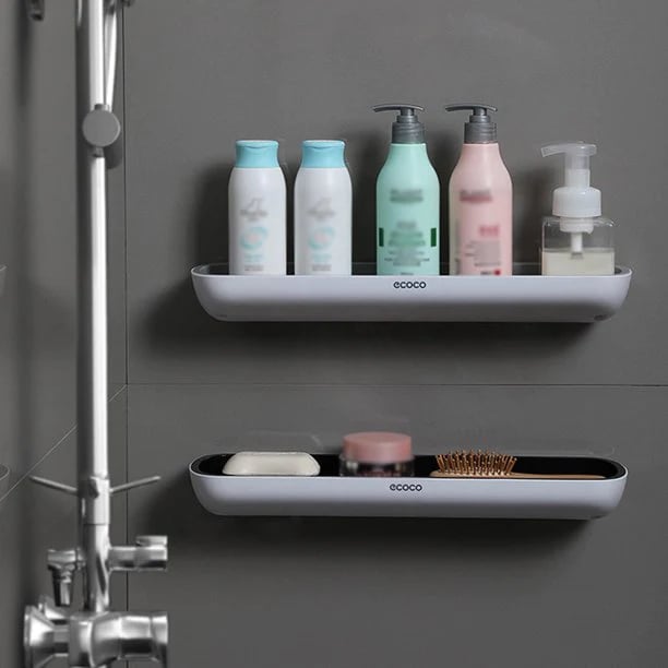 Easymount Bathroom Storage Shelf - No Drilling Required