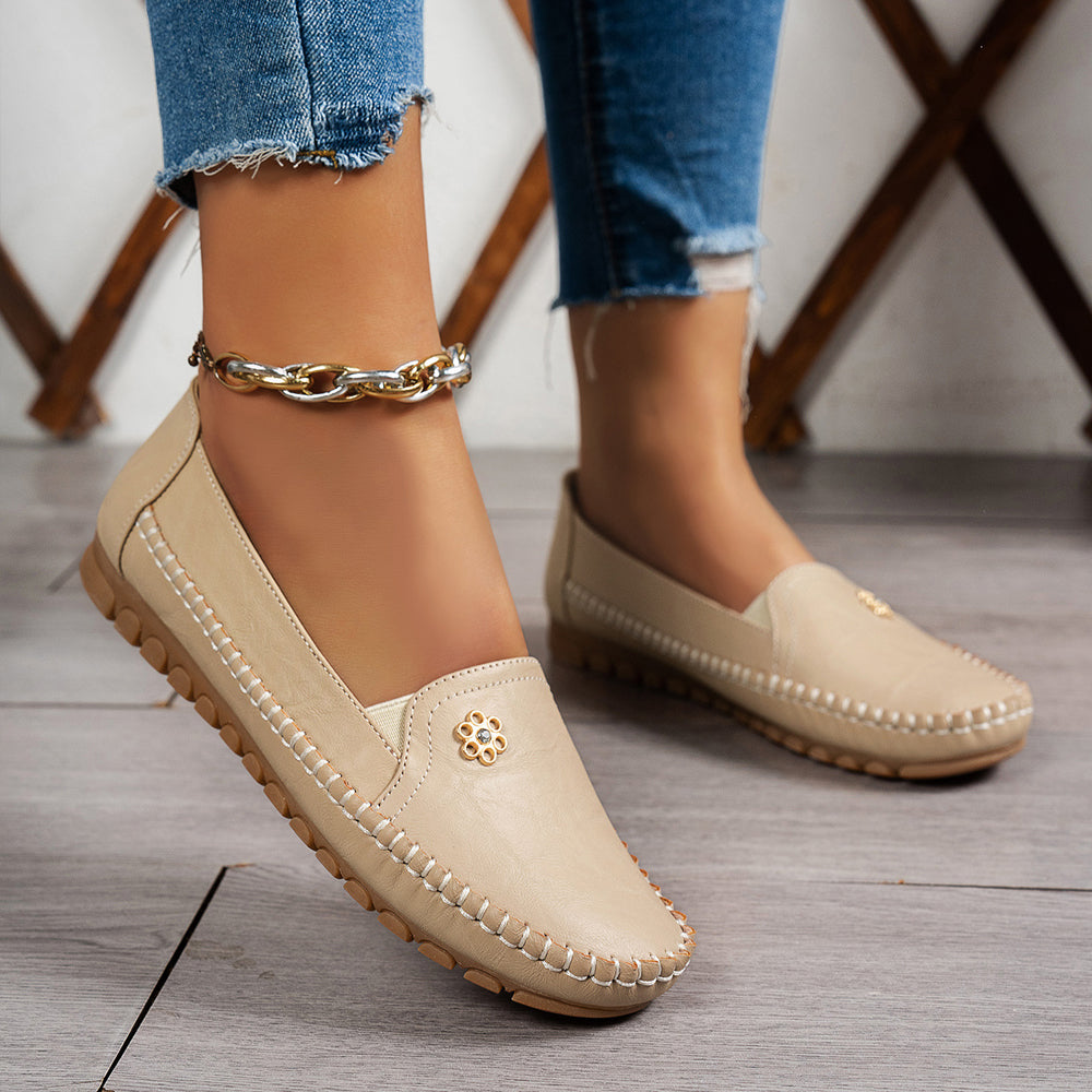 Women's Orthopedic Leather Shoes – Lightweight, Breathable, Anti-Slip