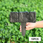 High-quality, durable simulated stone garden fence