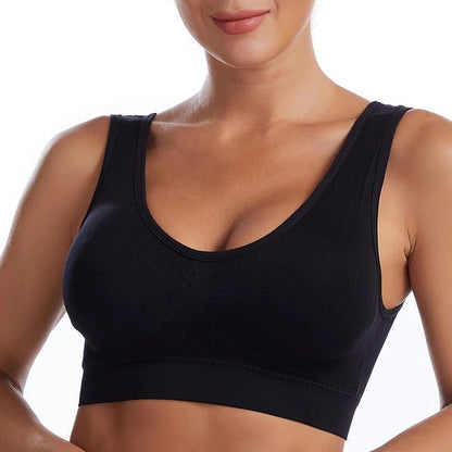 Comfortable Anti Saggy Breasts Bra Black / S