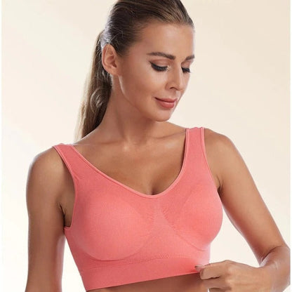 Comfortable Anti Saggy Breasts Bra Red / S