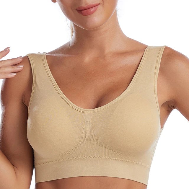 Comfortable Anti Saggy Breasts Bra Beige / S