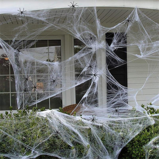 Webovers Halloween Super Stretch Spider Web Decor