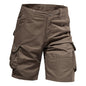 Men's Heavy-Duty Multi-Pocket Tactical Cargo Shorts - 100% Organic Cotton Hiking & Work Shorts