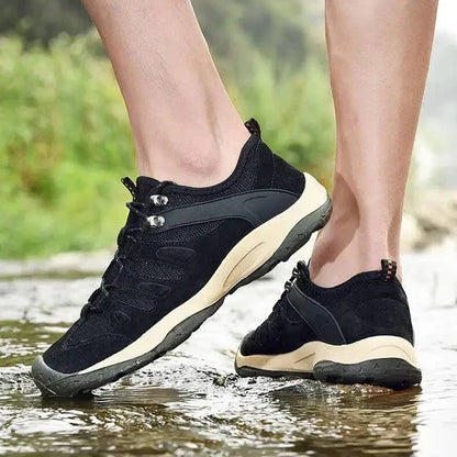 Women's Hiking Shoes with Waterproof Outer Layer and Cushioned Midsole, Breathable Tread