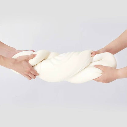 Memory Foam Cervical Pillow with Contoured Support and Cooling Cover for Back and Side Sleeping