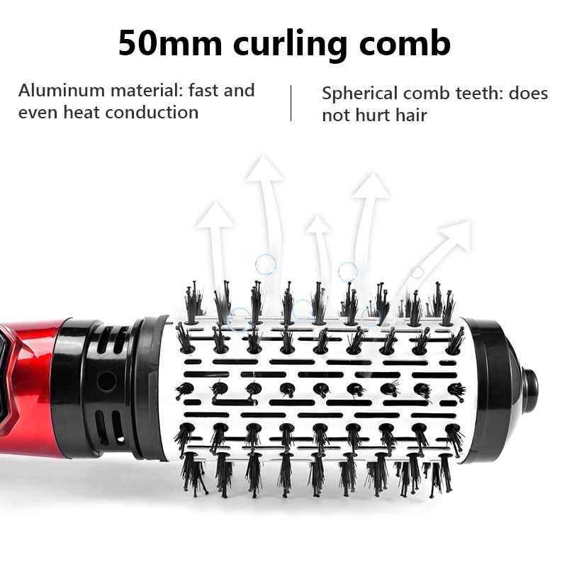 3-In-1 Hot Air Styler And Rotating Hair Dryer For Dry Curl Straighten