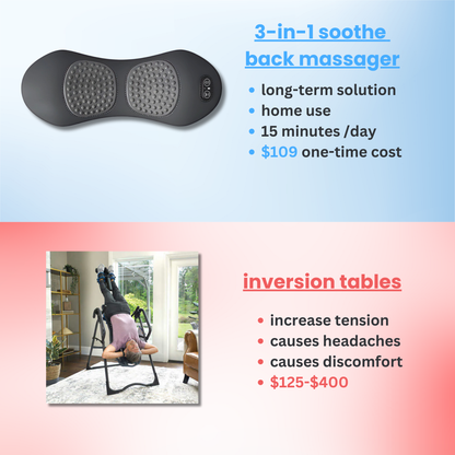 soothe - 3-in-1 back massager