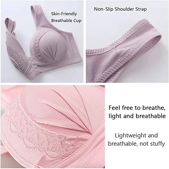 🥰Front Button Breathable Skin-Friendly Cotton Bra