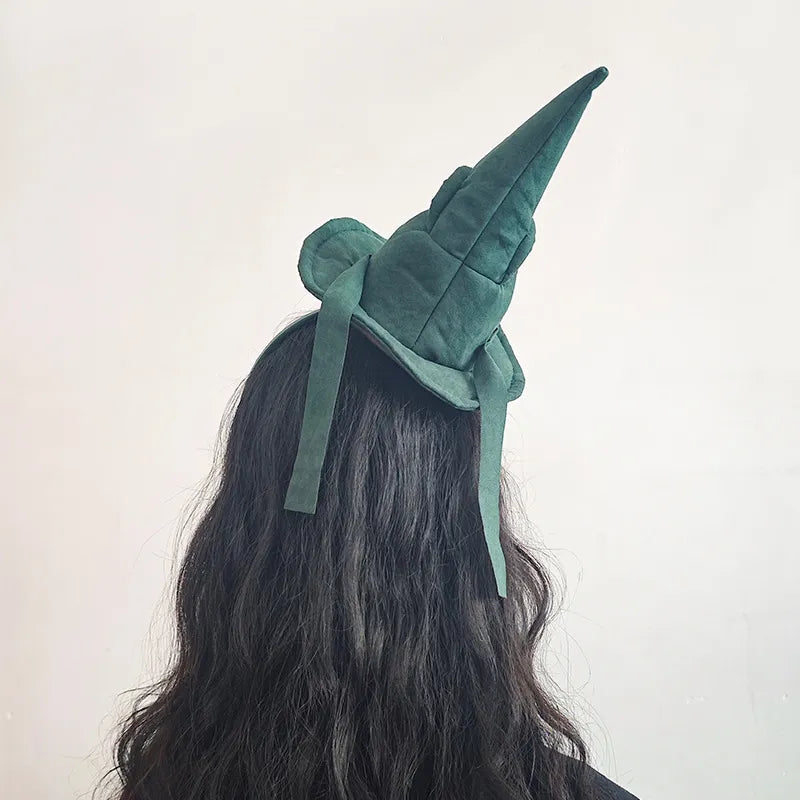 Sortband Halloween Witch Hat Headband