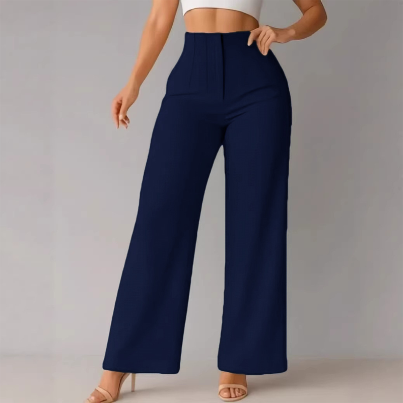 Women’s Solid Color Casual Wide Leg Pants