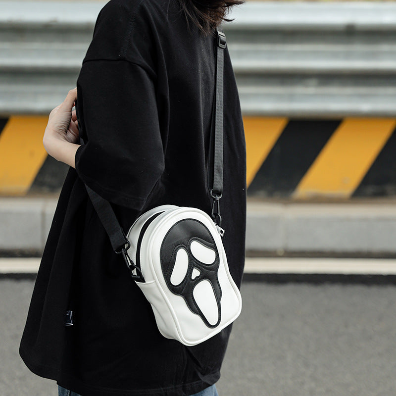 Halloween Funny Ghost Skull Crossbody Shoulder Bag