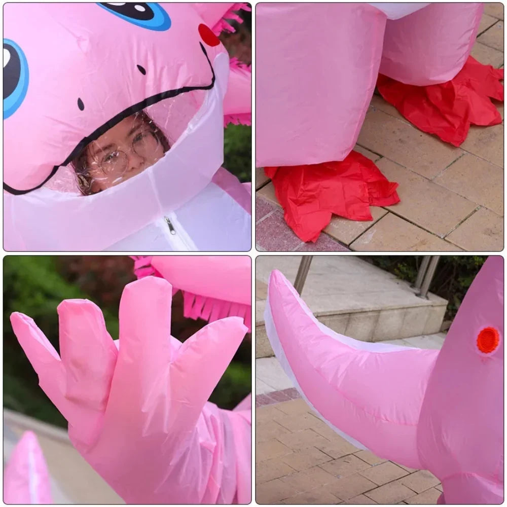 Adult Cartoon Salamander Inflatable Costume