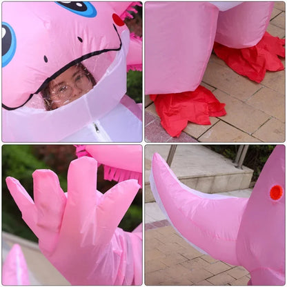 Adult Cartoon Salamander Inflatable Costume