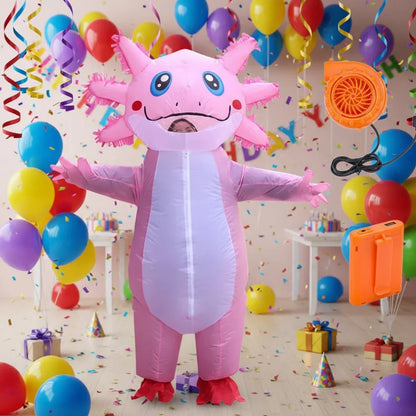 Adult Cartoon Salamander Inflatable Costume