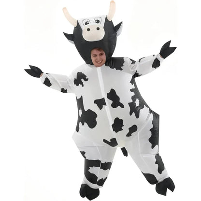 Adult Black Cow Inflatable Costume
